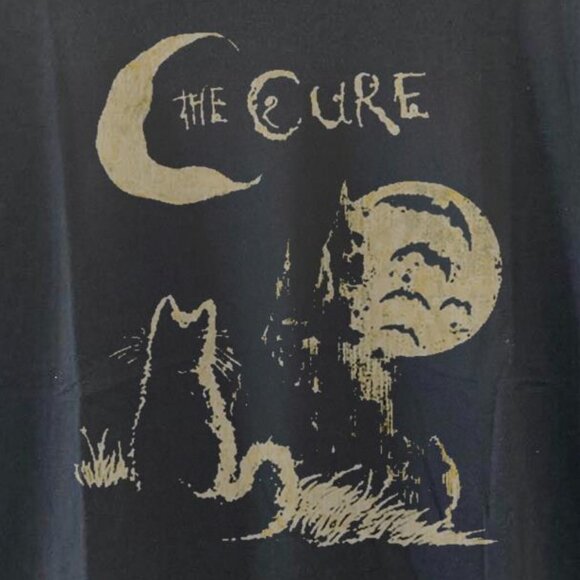 Vintage 90s The Cure Cat Alt Indie Rock Music Tshirt, Cat Lover gifts tee unisex - Picture 3 of 4